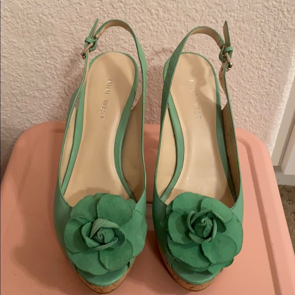 Nine West Green High Heels